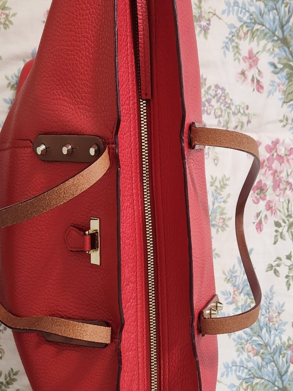 Beautiful Red Furla Handbag - Picture 4 of 8